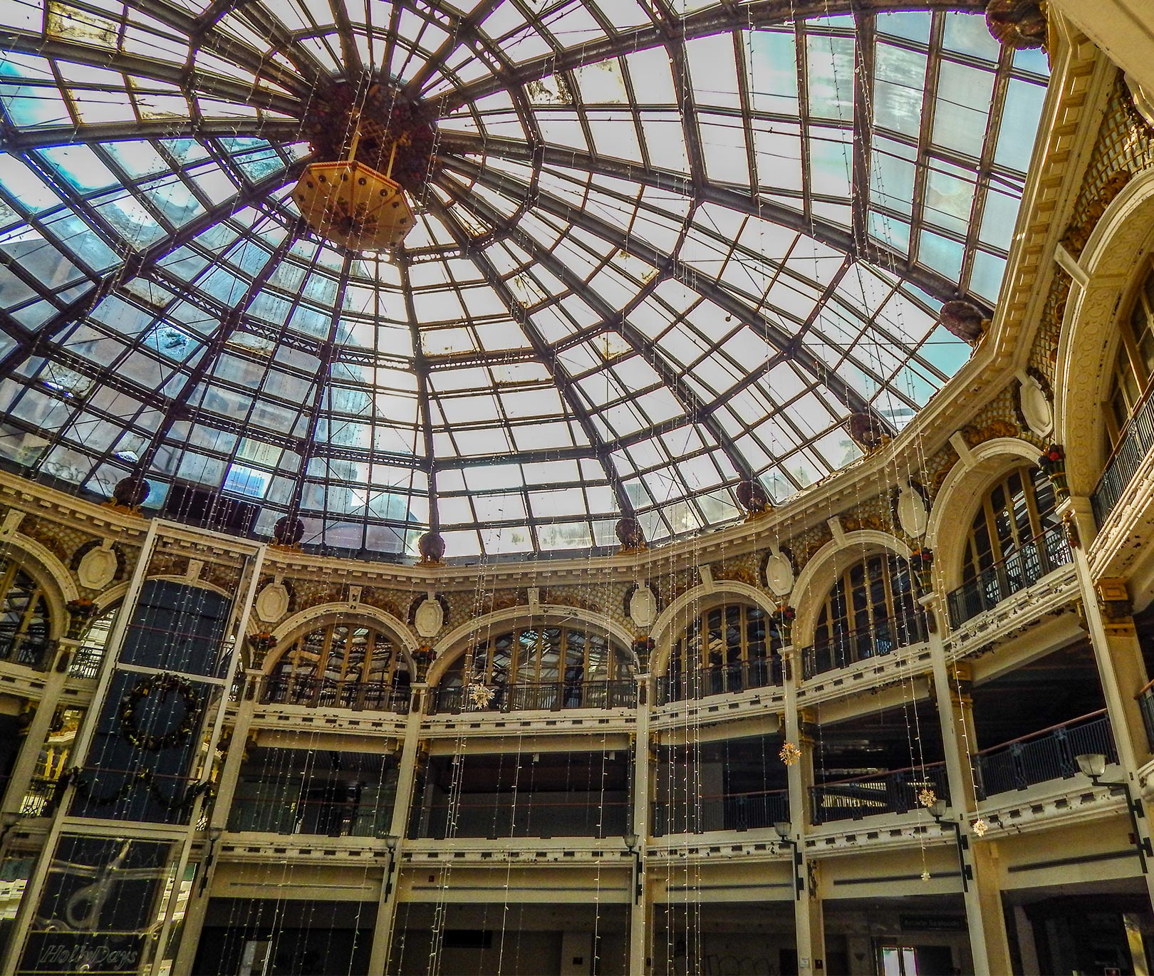 Dayton Arcade glass dome wedding venue interior Ohio