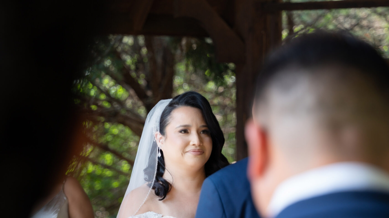 Wedding photographer Hamilton Columbus Ohio - bride at an elegant outdoor ceremony